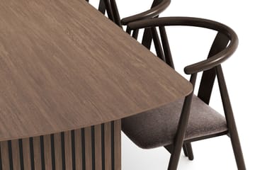 Richeto Matgrupp Rökt Ek 240 cm med 6 Cytie Karmstolar - Rökt ek - Möbler - Bord & matgrupp - Matgrupp