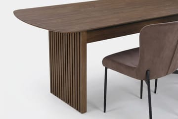 Richeto Matgrupp Rökt Ek 240 cm med 6 Elsie Matstolar - Rökt ek/Brun - Möbler - Bord & matgrupp - Matgrupp