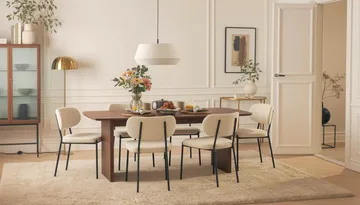 Richeto Matgrupp Rökt Ek 240 cm med 6 Gemmiano Matstolar - Rökt ek - Möbler - Bord & matgrupp - Matgrupp