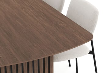 Richeto Matgrupp Rökt Ek 240 cm med 6 Lowe Matstolar - Rökt ek - Möbler - Bord & matgrupp - Matgrupp