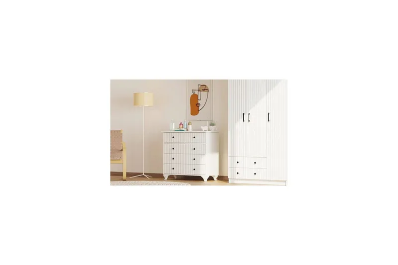 Rihana Sminkbord 90 cm - Matt Vit - Förvaring - Förvaringsmöbler - Byrå - Hallbyrå