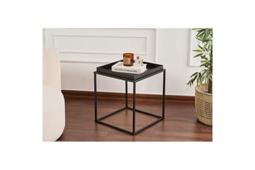 Rilo Litet Kvadratiskt Soffbord 45 cm i Metall - Svart - Möbler - Bord & matgrupp - Soffbord