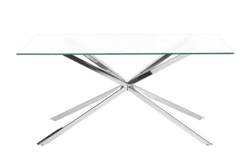 Rimbey Matbord 90x160 cm - transparent/Silver - Möbler - Bord & matgrupp - Matbord & köksbord