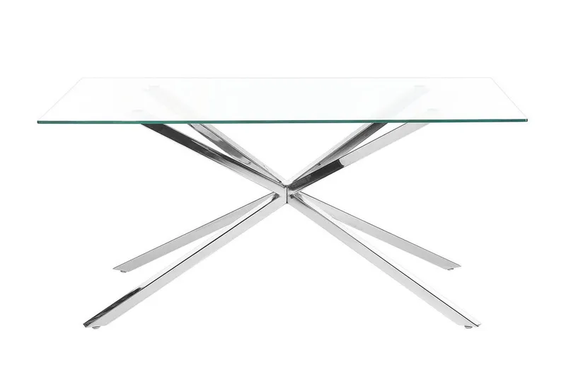 Rimbey Matbord 90x160 cm - transparent/Silver - Möbler - Bord & matgrupp - Matbord & köksbord