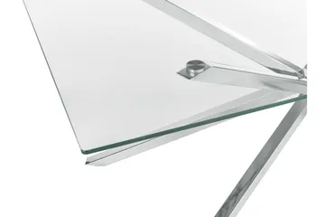 Rimbey Matbord 90x160 cm - transparent/Silver - Möbler - Bord & matgrupp - Matbord & köksbord