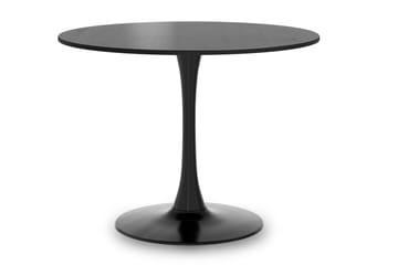 Ringstad Rund Matgrupp 100cm med 4 Alsarp Matstolar - Svart - Möbler - Bord & matgrupp - Matgrupp