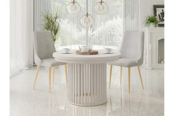 Rivale Matbord 100 cm Rund - Beige - Möbler - Bord & matgrupp - Matbord & köksbord