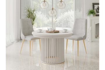 Rivale Matbord 100 cm Rund - Beige - Möbler - Bord & matgrupp - Matbord & köksbord
