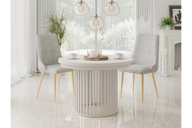 Rivale Matbord 100 cm Rund - Beige - Möbler - Bord & matgrupp - Matbord & köksbord