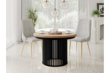 Rivale Matbord 100 cm Rund - Brun/Svart - Möbler - Bord & matgrupp - Matbord & köksbord