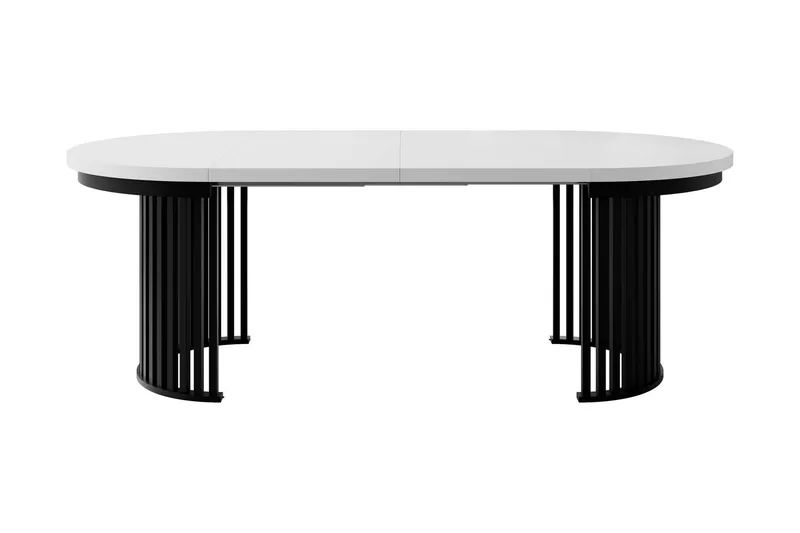 Rivale Matbord 100 cm Rund - Vit/Svart - Möbler - Bord & matgrupp - Matbord & köksbord