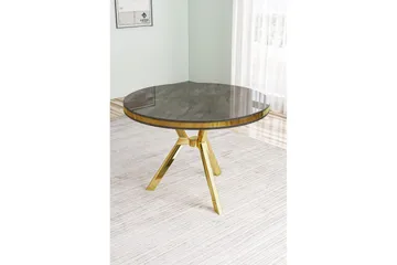 Rivor Matbord 90 cm Rund - Antracit/Guld - Möbler - Bord & matgrupp - Matbord & köksbord