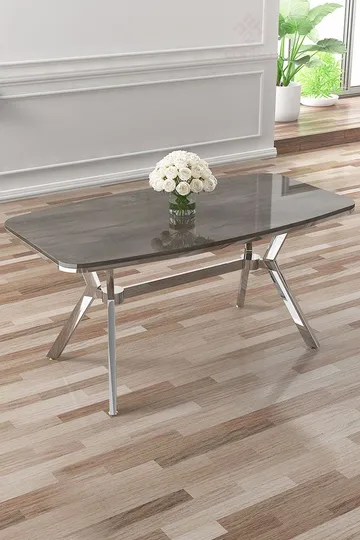 Rolin Matbord 160 cm - Antracit/Krom - Möbler - Bord & matgrupp - Marmorbord