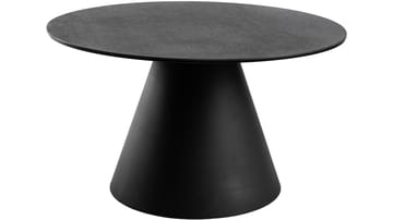 Romeo 59 cm Runt Soffbord i Keramik med Metallunderrede - Antracit - Möbler - Bord & matgrupp - Soffbord