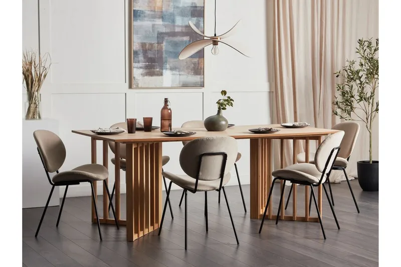 Rouyn Matbord 100x200 cm - Ljusbrun - Möbler - Bord & matgrupp - Matbord & köksbord