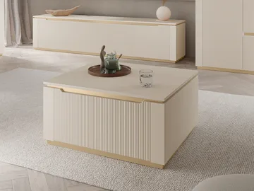 Roven Soffbord 80 cm - beige - Möbler - Bord & matgrupp - Soffbord - Soffbord med förvaring