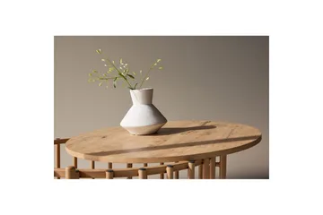 Rubbo Runt Soffbord 80 cm med Hyllor i Trä med Ljust Trä - Beige - Möbler - Bord & matgrupp - Soffbord
