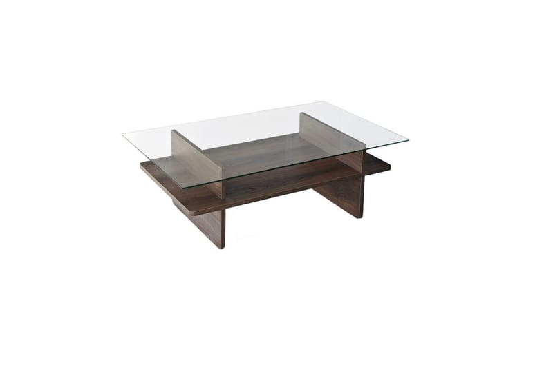 Rubby Soffbord 105 cm - Mediumfärgat trä/Vit - Möbler - Bord & matgrupp - Soffbord