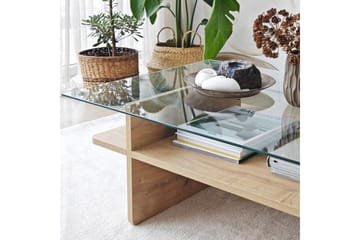 Rubby Soffbord 105 cm - Vit/Mörkgrön - Möbler - Bord & matgrupp - Soffbord
