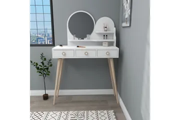 Ruges Sminkbord 74 cm - Vit - Möbler - Bord & matgrupp - Sminkbord & toalettbord