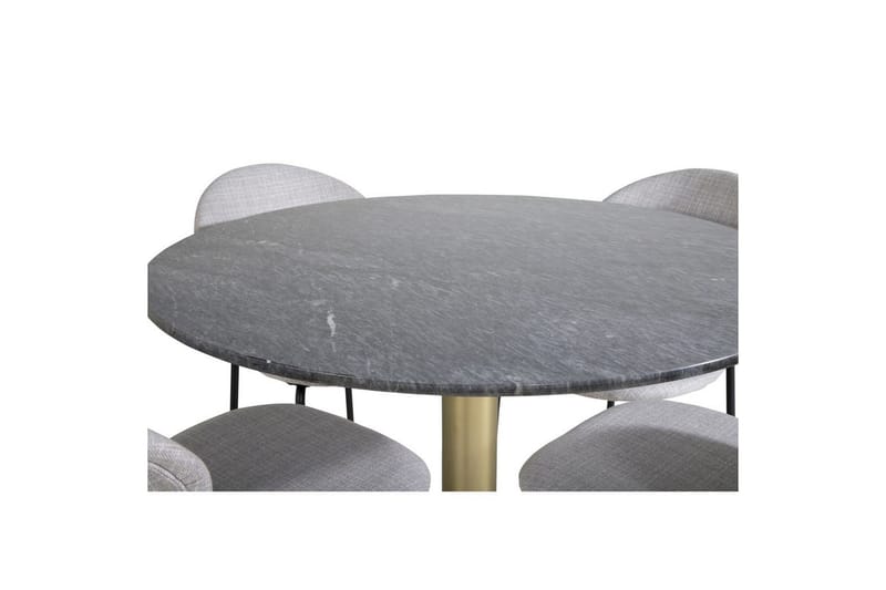 Rund Matgrupp Estelle Chrome , Vault - Grå - Möbler - Bord & matgrupp - Matgrupp