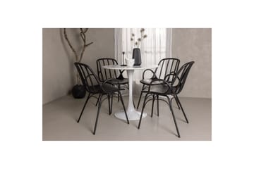 Rund Matgrupp Hamden, Dyrön - Svart - Möbler - Bord & matgrupp - Matgrupp