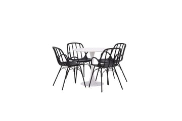 Rund Matgrupp Hamden, Dyrön - Svart - Möbler - Bord & matgrupp - Matgrupp