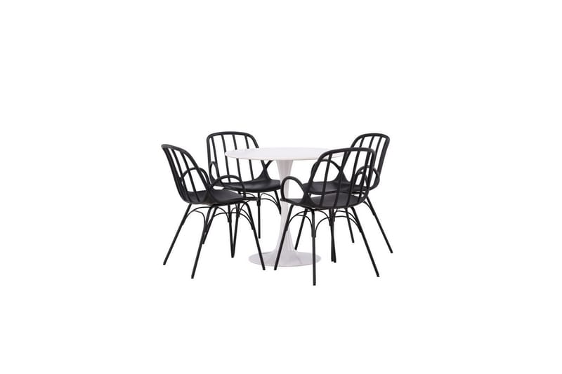 Rund Matgrupp Hamden, Dyrön - Svart - Möbler - Bord & matgrupp - Matgrupp