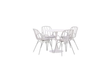 Rund Matgrupp Hamden, Dyrön - Vit - Möbler - Bord & matgrupp - Matgrupp