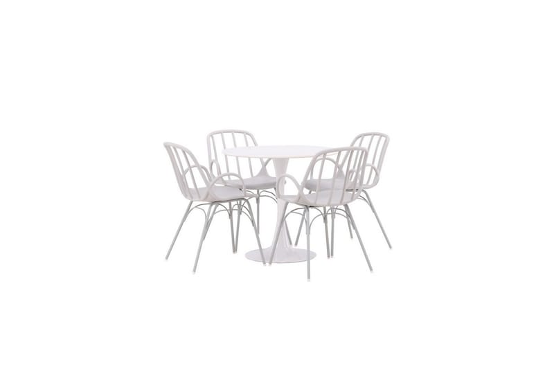 Rund Matgrupp Hamden, Dyrön - Vit - Möbler - Bord & matgrupp - Matgrupp