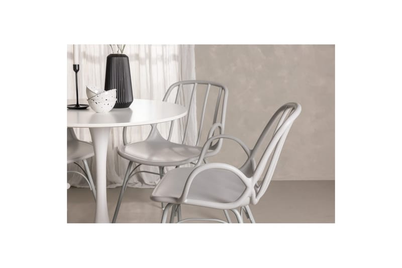 Rund Matgrupp Hamden, Dyrön - Vit - Möbler - Bord & matgrupp - Matgrupp