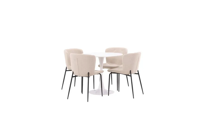 Rund Matgrupp Hamden, Modesto, Beige