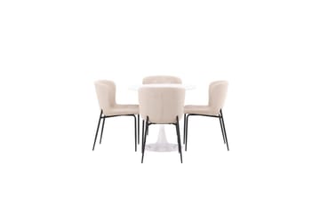 Rund Matgrupp Hamden, Modesto - Beige - Möbler - Bord & matgrupp - Matgrupp