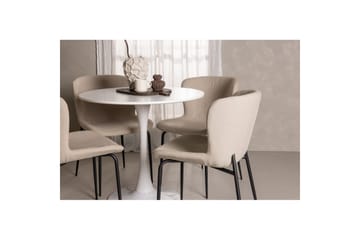 Rund Matgrupp Hamden, Modesto - Beige - Möbler - Bord & matgrupp - Matgrupp