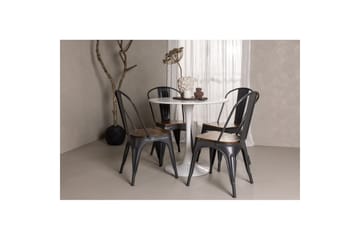 Rund Matgrupp Hamden, Tempe - Brun - Möbler - Bord & matgrupp - Matgrupp