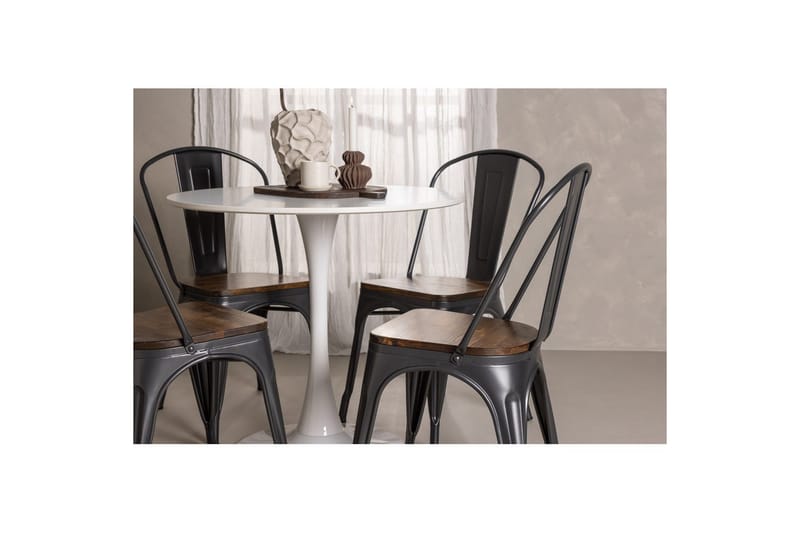 Rund Matgrupp Hamden, Tempe - Brun - Möbler - Bord & matgrupp - Matgrupp