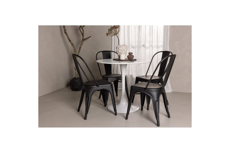 Rund Matgrupp Hamden, Tempe - Svart - Möbler - Bord & matgrupp - Matgrupp