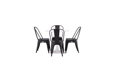 Rund Matgrupp Hamden, Tempe - Svart - Möbler - Bord & matgrupp - Matgrupp