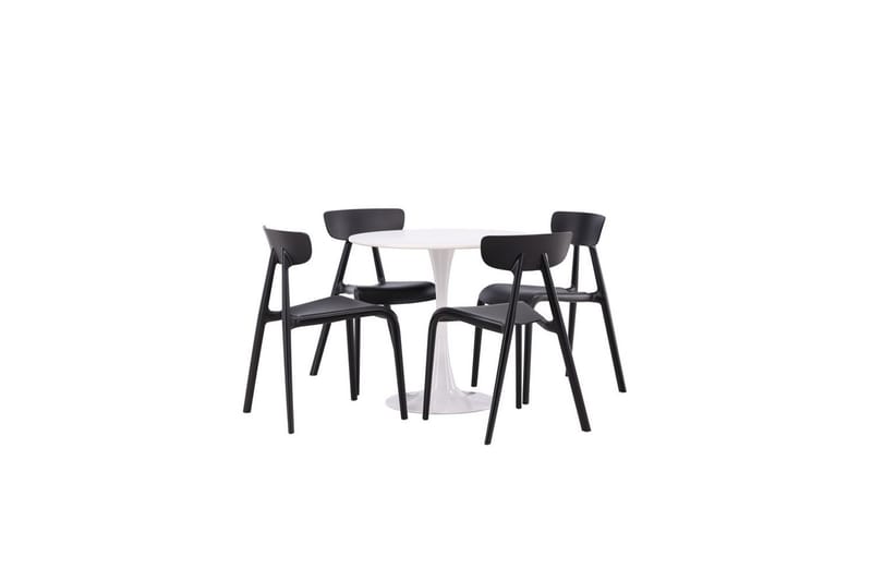 Rund Matgrupp Hamden, Ursholmen - Svart - Möbler - Bord & matgrupp - Matgrupp