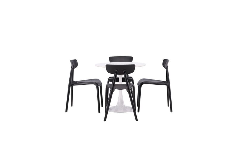 Rund Matgrupp Hamden, Ursholmen - Svart - Möbler - Bord & matgrupp - Matgrupp