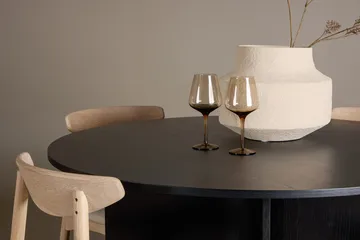 Rund Matgrupp Tyresö 120 cm rund med 4 Ven Stolar - Svart/whitewash - Möbler - Bord & matgrupp - Matgrupp