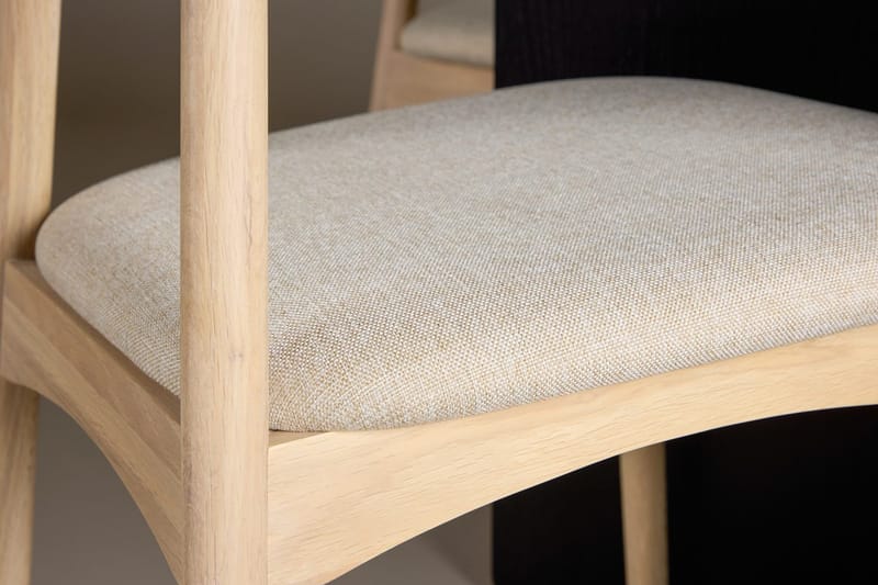 Rund Matgrupp Tyresö 120 cm rund med 4 Ven Stolar - Svart/whitewash - Möbler - Bord & matgrupp - Matgrupp