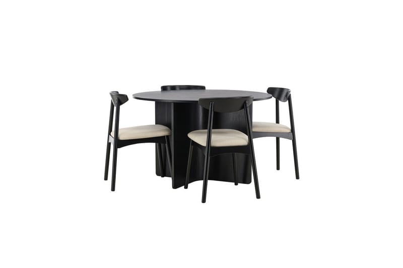 Rund Matgrupp Ven, Tyresö - Svart - Möbler - Bord & matgrupp - Matgrupp