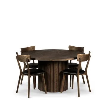 Runt Matbord Bremen 135 cm med Stolar - Bord och 4 st Ekeby-stolar - Möbler - Bord & matgrupp - Matgrupp