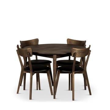 Runt Matbord Nyborg 110 cm med Stolar - Bord och 4 st Ekeby-stolar - Möbler - Bord & matgrupp - Matgrupp