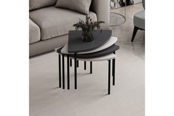 Rusele Soffbord 90 cm - Vit/Antracit - Möbler - Bord & matgrupp - Soffbord