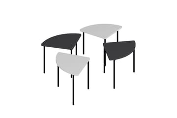 Rusele Soffbord 90 cm - Vit/Antracit - Möbler - Bord & matgrupp - Soffbord