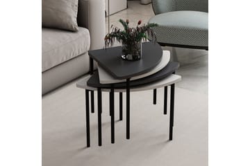 Rusele Soffbord 90 cm - Vit/Antracit - Möbler - Bord & matgrupp - Soffbord