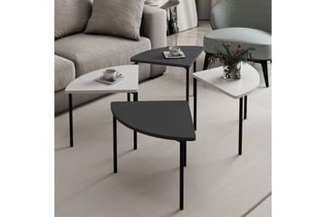 Rusele Soffbord 90 cm - Vit/Antracit - Möbler - Bord & matgrupp - Soffbord