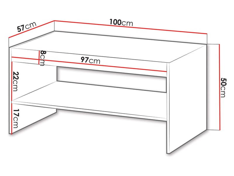 Rynlin Soffbord 100 cm - Möbler - Bord & matgrupp - Soffbord